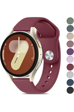 Galaxy Watch 4/5/6/7/FE/40/44 Classic 42/43/46/47mm Uyumlu 20mm Soft Silikon Kordon