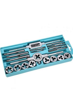 Kılavuz Pafta Takımı Metrik Seti 20 Parça Diş Ve Yiv Açma Kılavuz  Seti Pafta  Seti Klavuz Seti