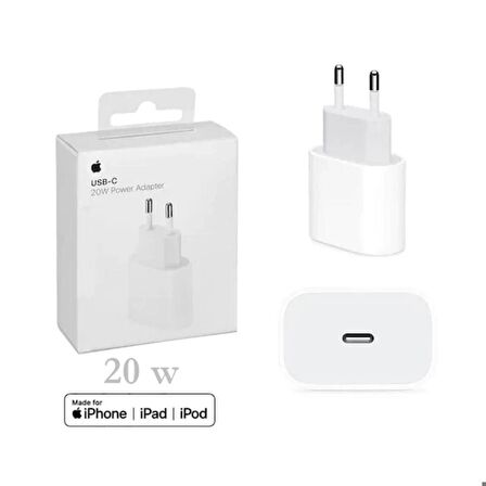 iPhone 20W USB Type-C Şarj Başlık Apple Adaptör iPhone 11 12 13 14 Pro max uyumlu 20W şarj başlık