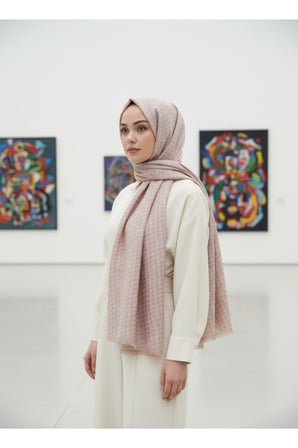 Kendinden Desenli Yaz Esintisi Şal - Desen-01 - Renk-02 -21