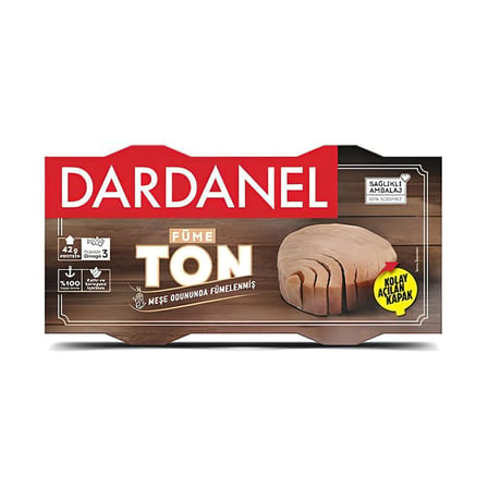 Dardanel Ayçiçek Yağlı Füme Ton Balığı 2x140 gr