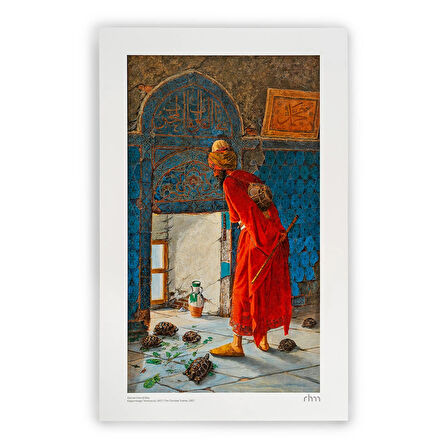 Osman Hamdi Bey - Kaplumbağa Terbiyecisi (Poster)