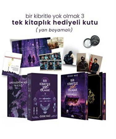 Bir Kibritle Yok Olmak 3 Hediyeli Yan Boyamalı Kutu / Özge Naz