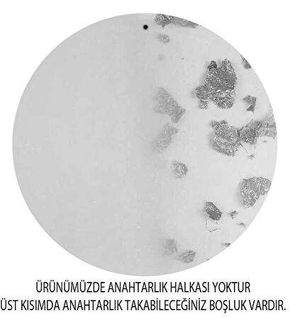EPOKSİ YUVARLAK 5 CM ANAHTARLIK MODELİ GÜMÜŞ 1 ADET