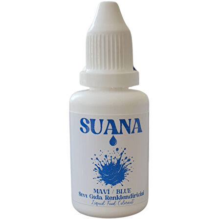 Suana Sıvı Gıda Boyası 20 ml Mavi