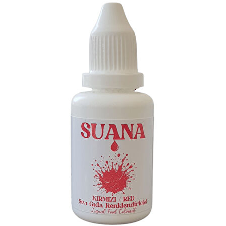 Suana Sıvı Gıda Boyası 20 ml Kırmızı