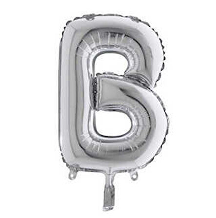 FOLYO BALON HARF B GÜMÜŞ 40 İNC 1 ADET