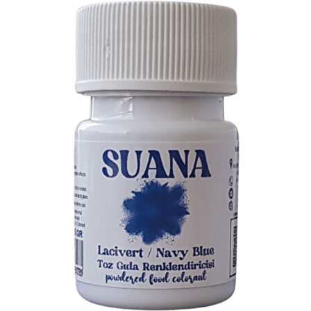 Suana Su Bazlı Toz Gıda Boyası 5 gr Lacivert