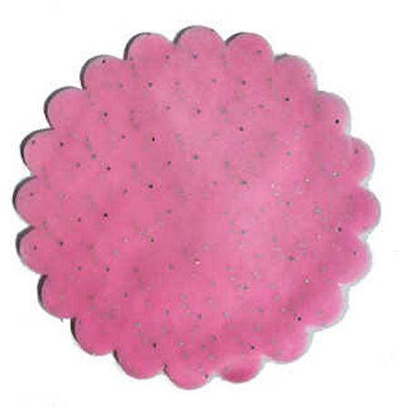 ORGANZE TAŞLI TÜL PEMBE 24 CM 100 ADET