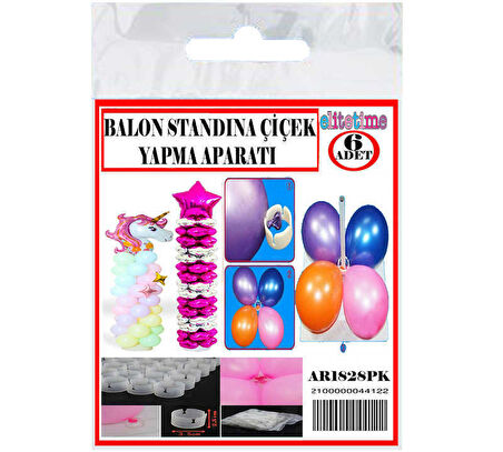 BALON STANDINA ÇİÇEK YAPMA APARATI 6 ADET