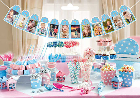 ÇERÇEVE ORTA SÜS 12 AYLIK SET MAVİ 1 SET