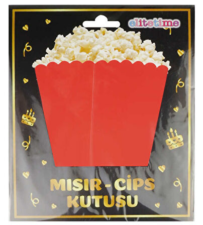 MISIR CİPS KUTUSU KIRMIZI 8 ADET