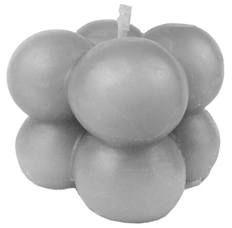 MUM BUBBLE MAKARON GRİ 3,5X3,5 CM 1 ADET