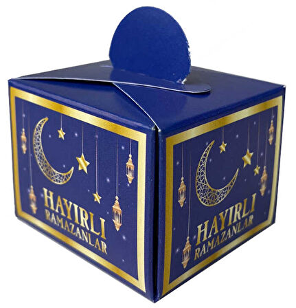 LOKUMLUK KARTON KUTU HAYIRLI RAMAZANLAR 25 ADET