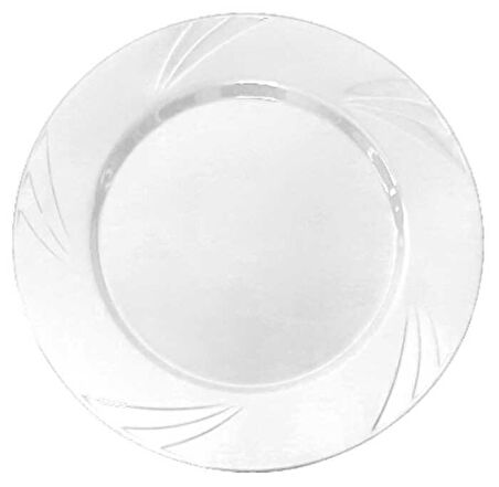 TABAK KRİSTAL 22,5 CM ŞEFFAF 6 ADET