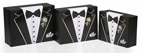 DAMAT BOHÇA KUTUSU ÇİÇEKLİ 3'LÜ SET