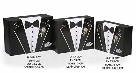 DAMAT BOHÇA KUTUSU ÇİÇEKLİ 3'LÜ SET