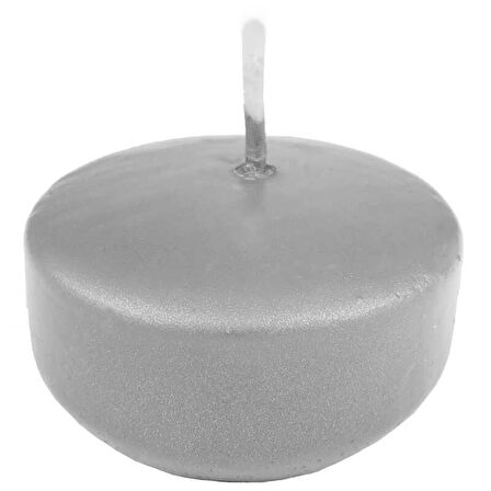 MUM TEALIGHT YÜZEN MUM GÜMÜŞ 9 ADET