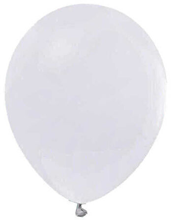BALON METALİK 12 İNC (JOJO BALLOONS) BEYAZ 100 ADET