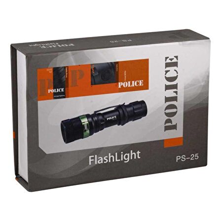 Police PS-25 Cree Power Led Zoomlu Şarjlı El Fener