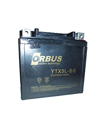 Orbus YTX5L-BS 12V 5Ah Karbon Motosiklet ATV Aküsü