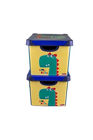 QUTU Style Box Dude Dekoratif oyuncak Kutu Seti - 2x 20 Litre