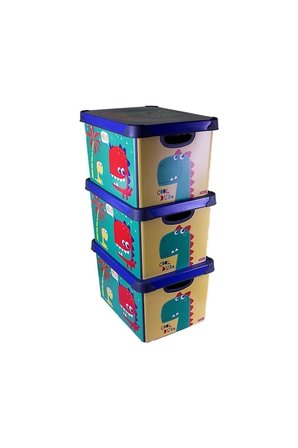 Style Box Dude Dekoratif Oyuncak Kutu Seti - 3x 20 Litre