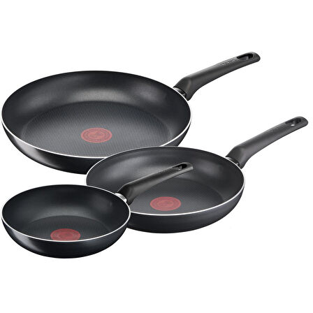 Titanyum 1X SimpleCook Difüzyon Tabanlı 3'lü Tava Seti - 20/24/28 cm