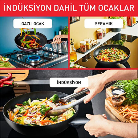 Titanyum 6X Excellence İndüksiyon Tabanlı Kısa Tencere 24cm