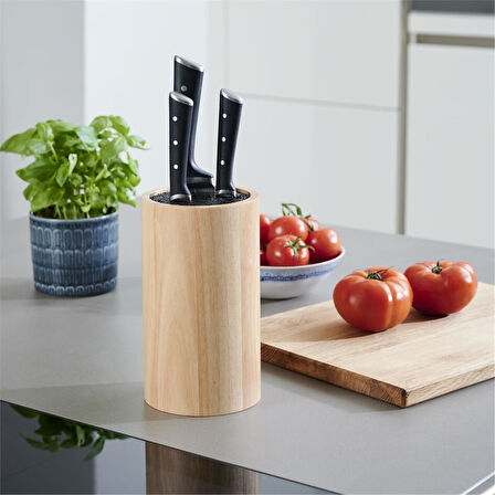 Tefal Ice Force Ahşap Standlı 3'lü Bıçak Seti