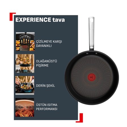 Tefal Experience Fusion Core 9X Tava - 28 Cm