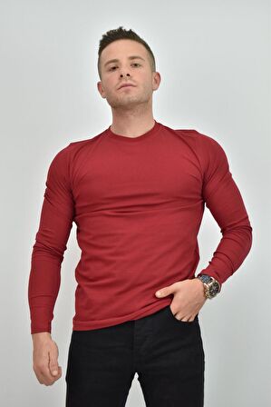 ZİDAN 4631  DAR KESİM 0 YAKA İNCE BODY ERKEK SWEATSHIRT