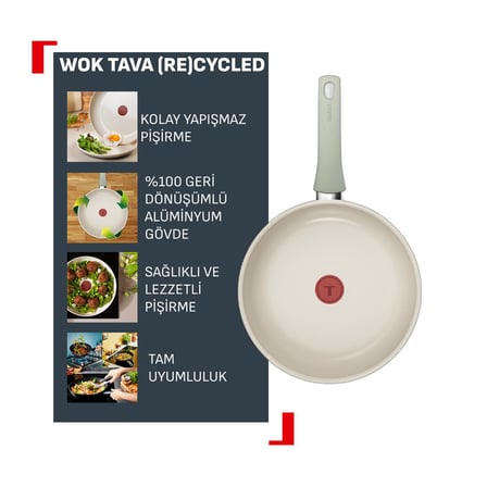 Tefal (Re)Cycle Wok Tava - 28 Cm