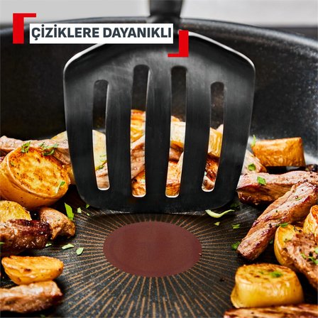 Tefal Excellence+ Fusion Core 9X Mix Kısa Tencere - 24 Cm