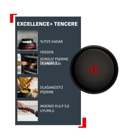 Tefal Excellence+ 8X Mix Sos Tenceresi - 18 Cm