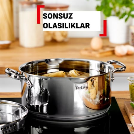 Tefal Duetto Çelik Tencere Seti - 8 Parça