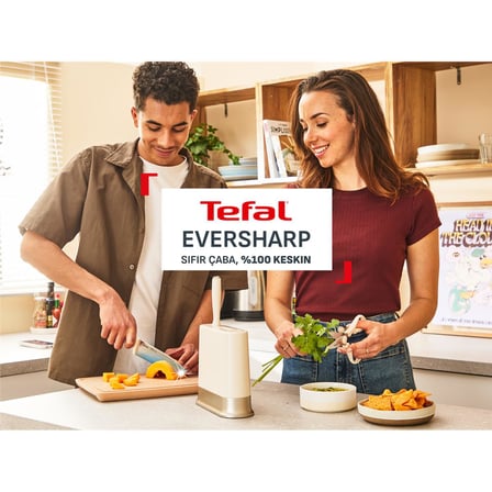 Tefal EverSharp 3'lü Entegre Otomatik Bileyicili Bıçak Seti