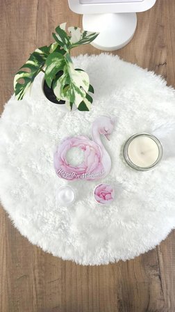 Pamuğum Atelier Kuğu Tasarım Kartlı 5 ml Krem Kutulu Doğum ve Doğum Günü Hediyeliği (15 Adet)