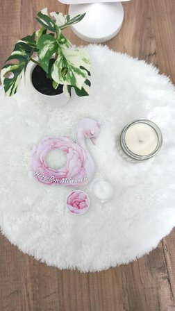 Pamuğum Atelier Kuğu Tasarım Kartlı 5 ml Krem Kutulu Doğum ve Doğum Günü Hediyeliği (15 Adet)