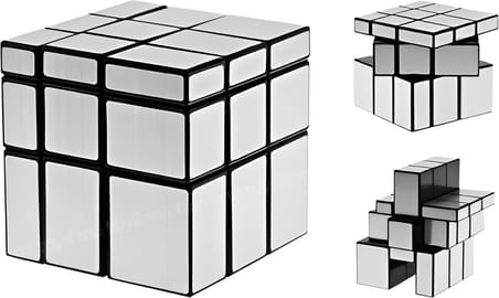 3x3x3 Gümüş Ayna Sihirli Hız Küpü Hızlı Stres Buster Beyin Fırtınası Çocuklar ve Yetişkinler için Bulmaca