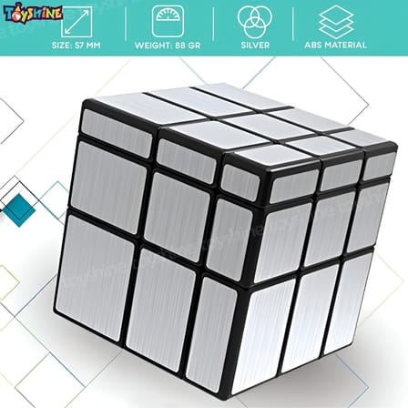 3x3x3 Gümüş Ayna Sihirli Hız Küpü Hızlı Stres Buster Beyin Fırtınası Çocuklar ve Yetişkinler için Bulmaca