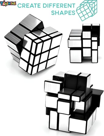 3x3x3 Gümüş Ayna Sihirli Hız Küpü Hızlı Stres Buster Beyin Fırtınası Çocuklar ve Yetişkinler için Bulmaca