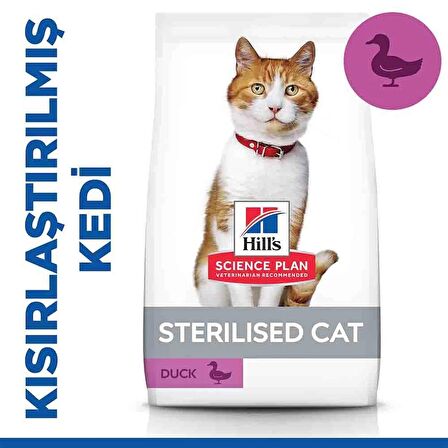 Hills Sterilised Ördekli Kısır Kedi Maması 3kg Ördekli Kısırlaştırılmış Kedi Maması