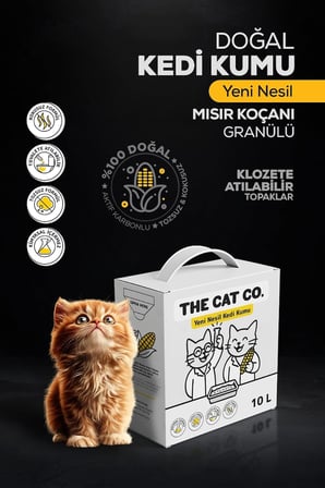 Aktif Karbonlu Kedi Kumu Tozsuz, Kokusuz | 10 Litre |%100 Doğal