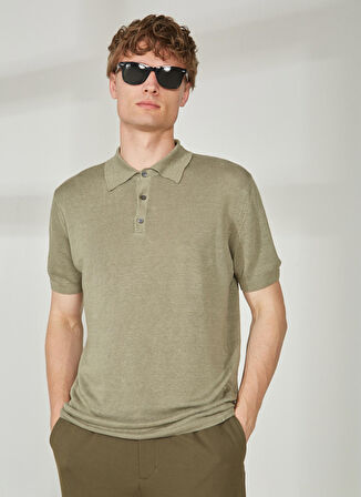 Mr. Mood Polo Yaka Haki Erkek T-Shirt Mr Compaorta