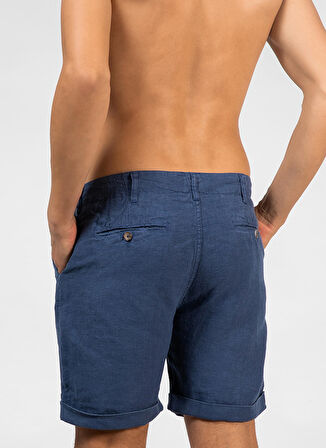 Mr. Mood Normal Bel Standart Lacivert Erkek Bermuda Şort Mr Tanger Shorts