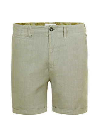 Mr. Mood Normal Bel Standart Açık Haki Erkek Bermuda Şort Mr Tanger Shorts