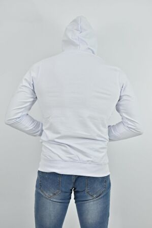 ZİDAN 4657-1 BÜYÜK BEDEN KAPŞONLU SWEATSHIRT- KANGURU CEPLİ BASİC