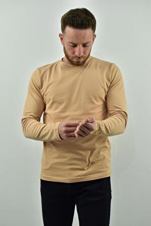 Zidan 3175 Pike Kumaş 0 Yaka İnce Erkek Sweatshirt