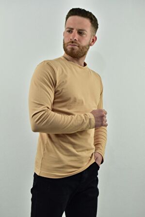 Zidan 3175 Pike Kumaş 0 Yaka İnce Erkek Sweatshirt